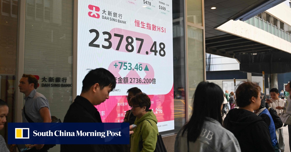 Hong Kong stocks fall for fourth day as Trump tariffs stoke trade tensions