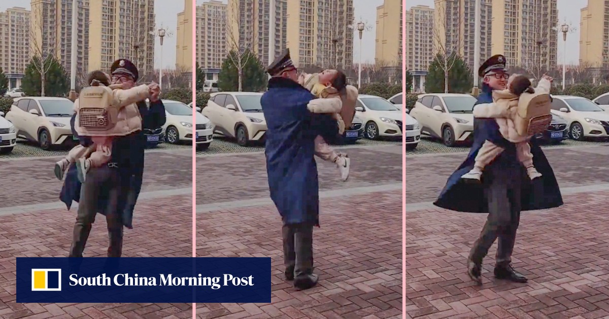 Millions praise China kindergarten guard for waltzing with girl upset by ...