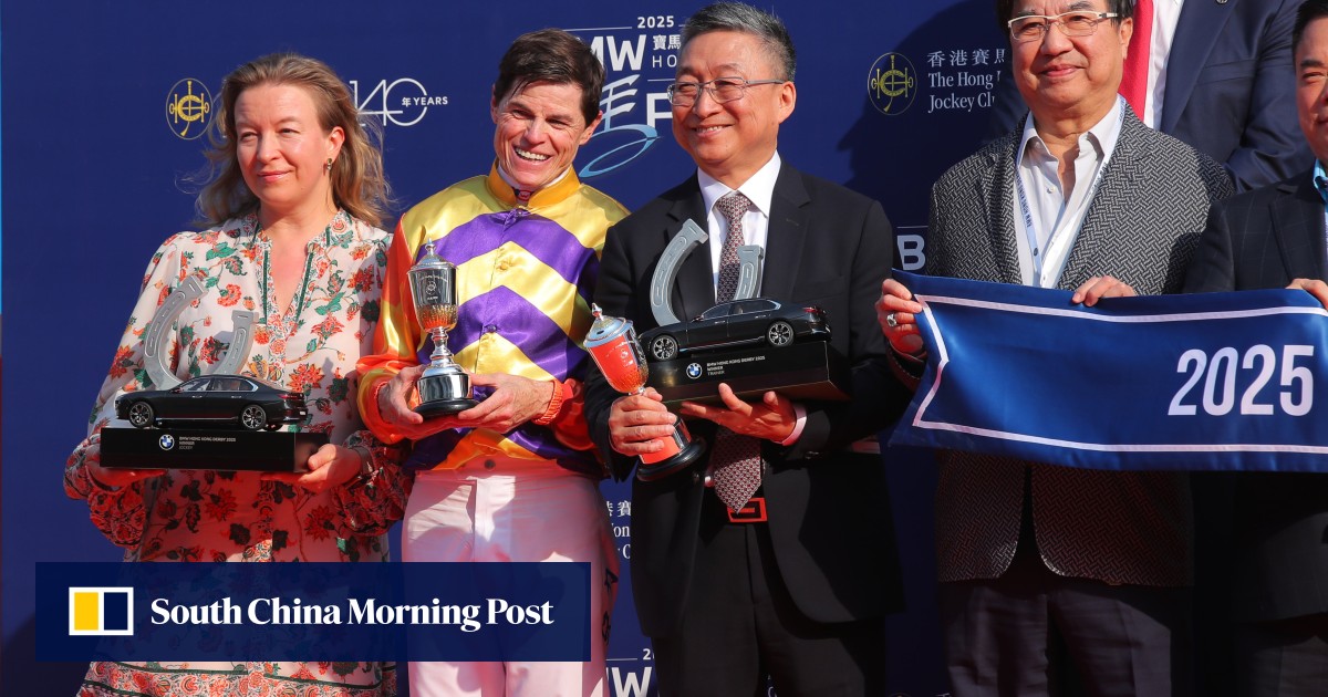 Francis Lui celebrates second Hong Kong Derby win as maiden Cap Ferrat pulls off stunning upset