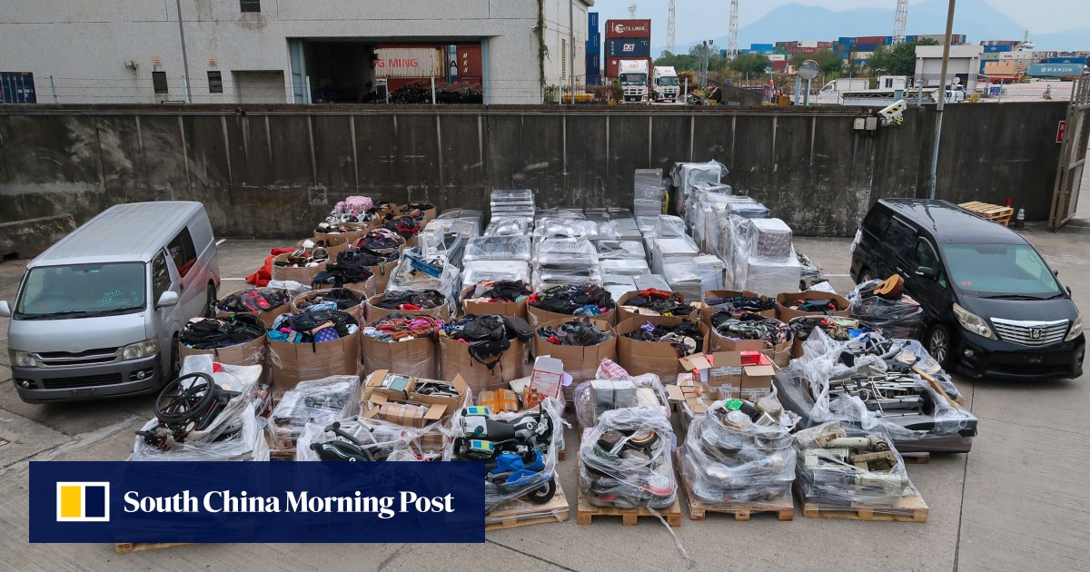 Hong Kong customs seizes HK$10 million of contraband goods bound for Singapore