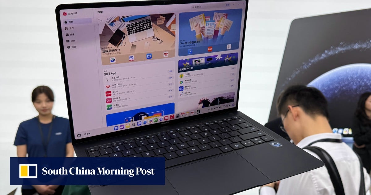 Huawei unveils laptop running self-developed HarmonyOS as Windows licence expire