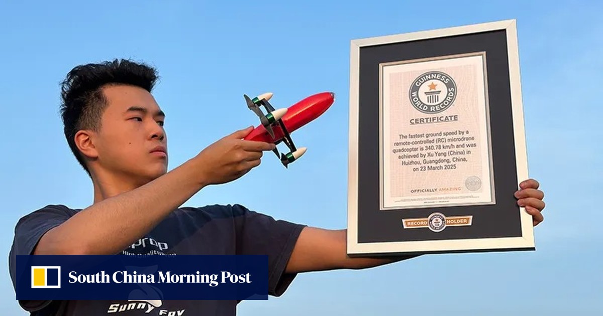 Chinese student Xu Yang breaks ‘impossible’ microdrone world speed record