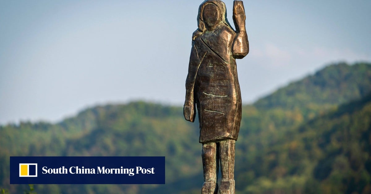 Melania Trump statue missing in her native Slovenia after last one set on fire
