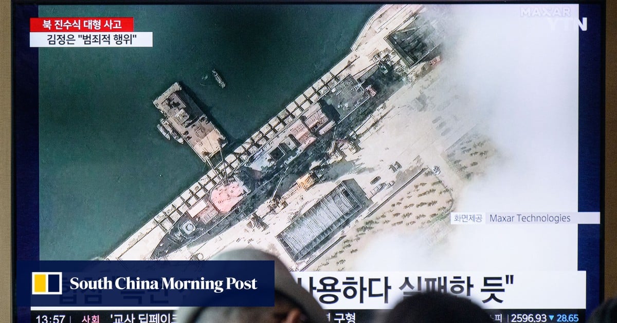 North Korea detains 3 over warship launch accident