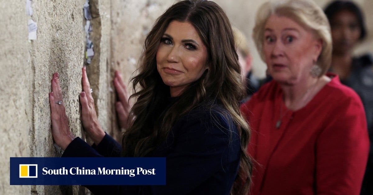 Israeli PM meets visiting US homeland security chief Kristi Noem in Jerusalem
