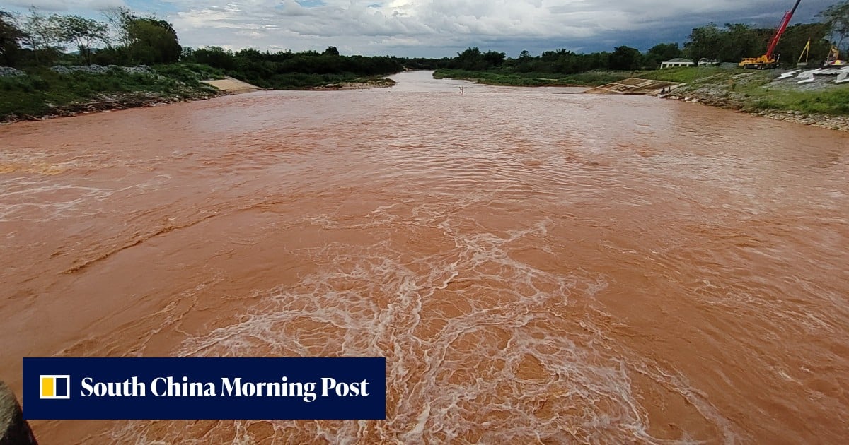 Toxic Orange Rivers Thai river turns orange as dangerous toxins from Myanmar mines flush ...