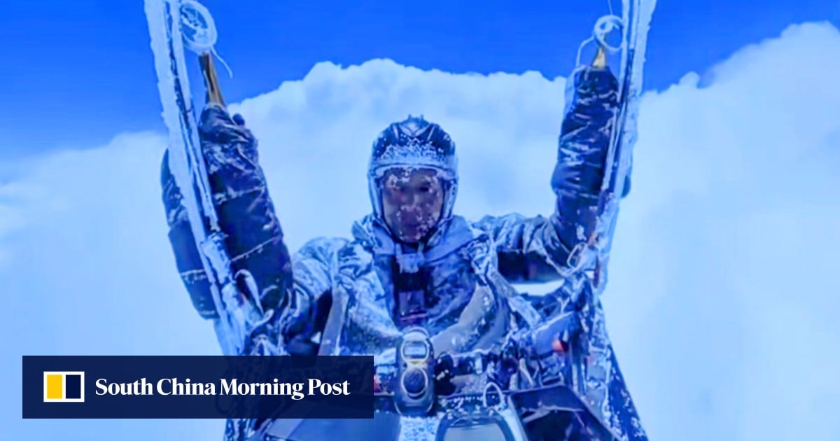 Disbelief as China paraglider sucked into freezing, high altitude vortex is punished - South China Morning Post