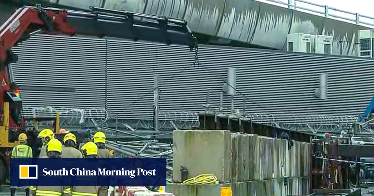 Worker dies after iron beam falls at Hong Kong construction site amid rainstorm