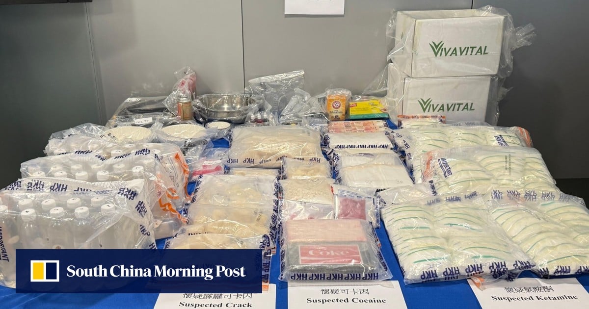 Hong Kong police seize HK$22 million of drugs in raid on flat, man arrested