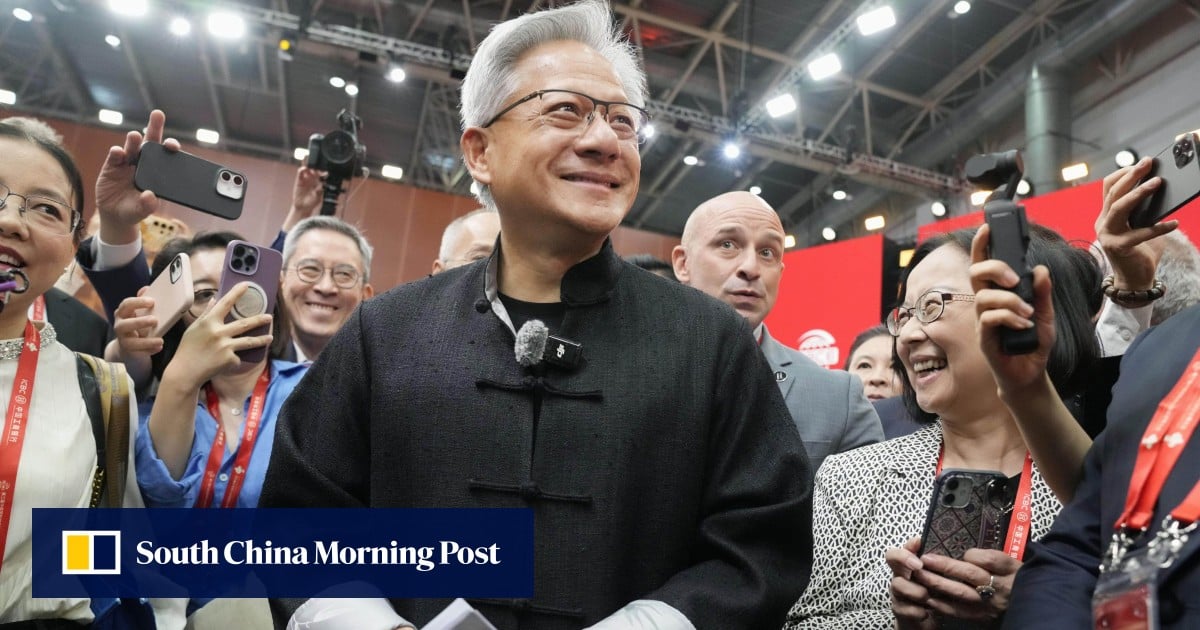 Nvidia CEO Jensen Huang charms China – but trade war fears still lurk beneath surface