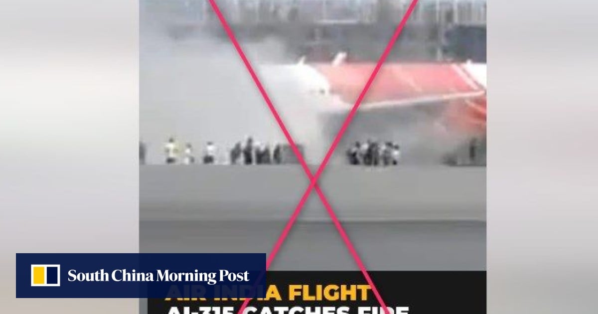 This photo predates July fire on Air India plane leaving Hong Kong