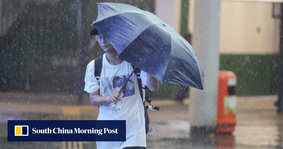 Storm Podul: Hong Kong lowers black rainstorm signal to red ...