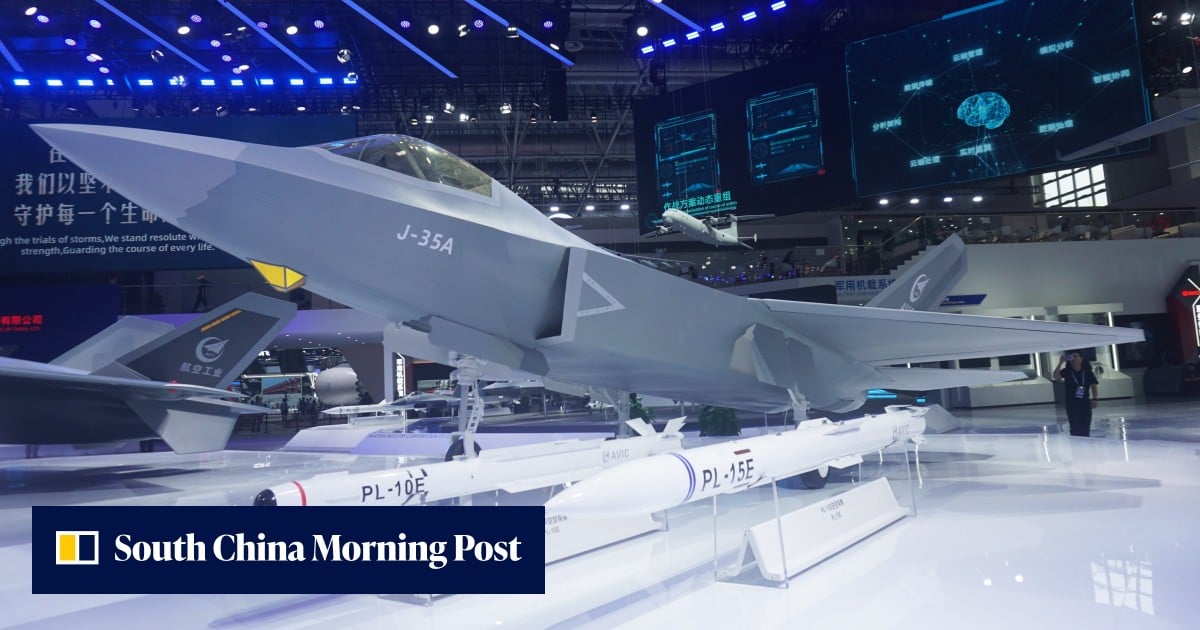 China’s carrier-borne J-35 stealth jets can carry up to 6 missiles ...
