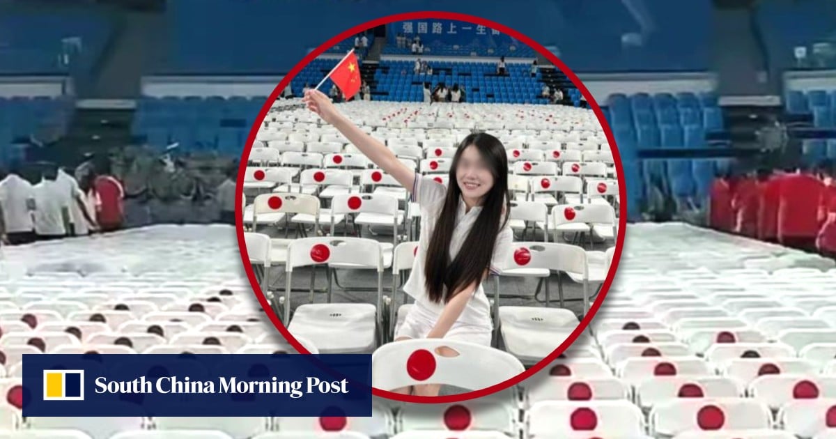 China ‘Little Pinks’ slam university for red dots on white chairs like Japan flag