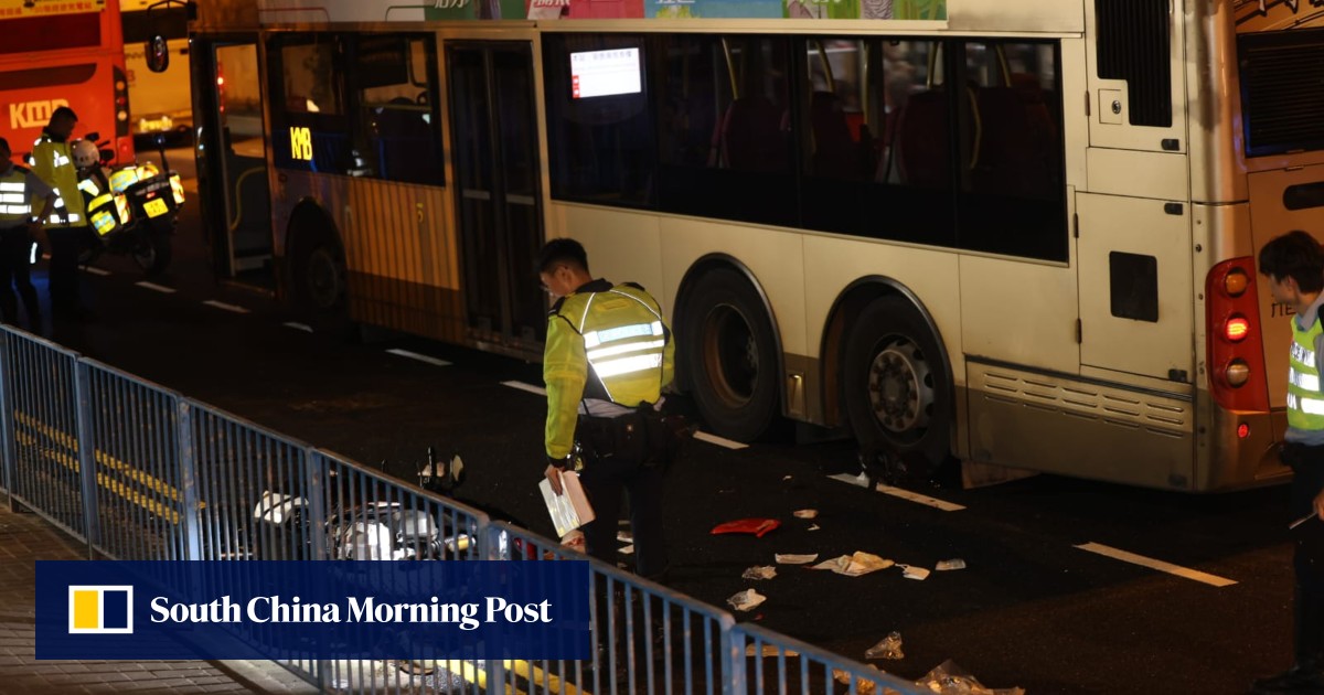 Hong Kong motorcyclist, 27, killed in accident involving 2 double-decker buses Hong Kong motorcyclist, 27, killed in accident involving 2 double-decker buses