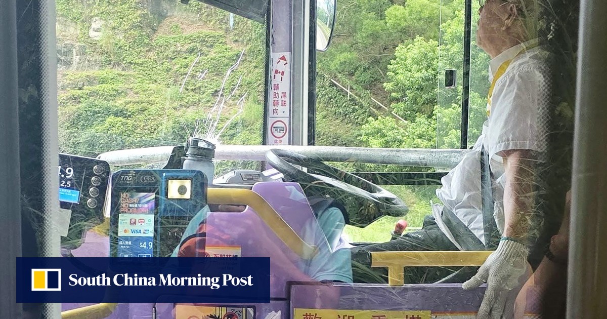 Hong Kong Bus Driver Impaled by Metal Pole, Safely Stops Bus