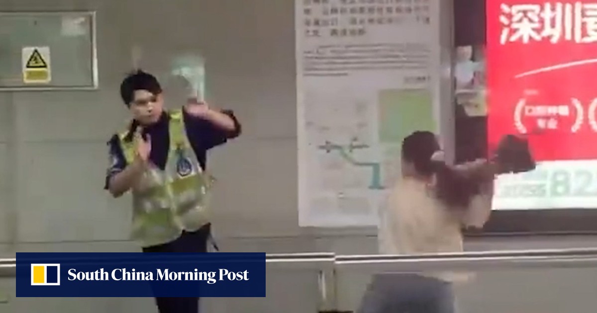 Video | Chinese woman detained for assaulting security guard at Shenzhen metro