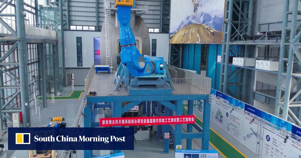China unveils largest known radiation-proof robot for nuclear fusion power plant