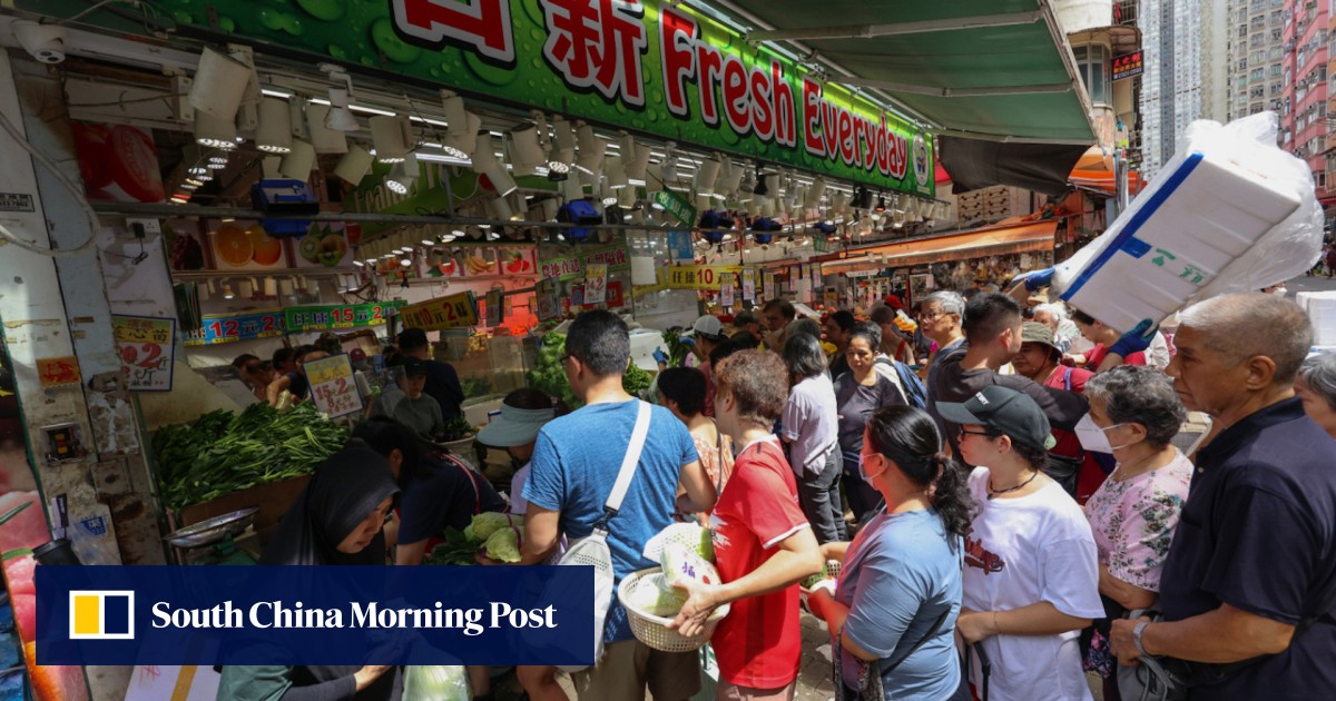 Hongkongers empty supermarket shelves as Super Typhoon Ragasa ...