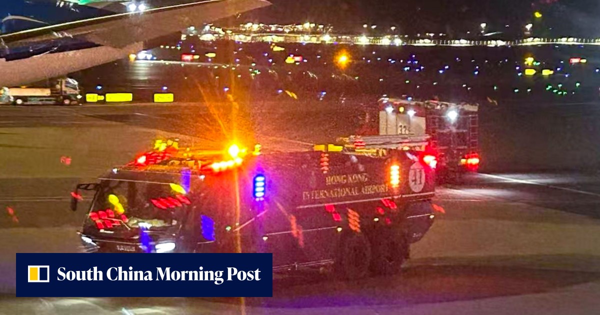 Firefighters called as Cathay flight from Beijing lands in Hong Kong ...