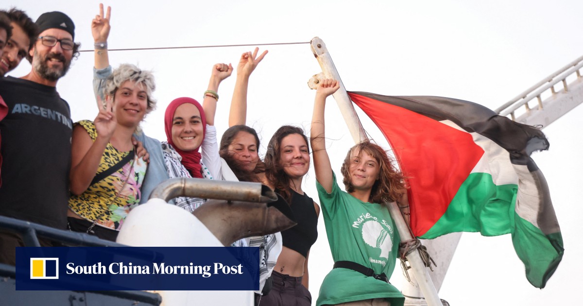 Gaza aid flotilla sails on amid Israeli ‘intimidation’, ready for military interception