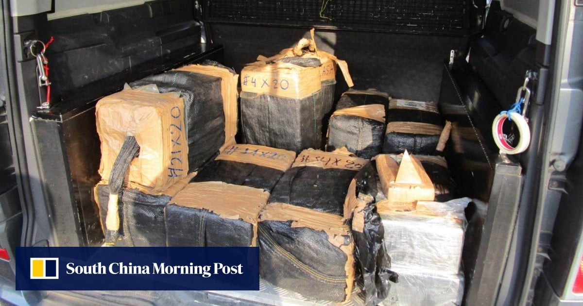Hong Kong man arrested over HK$140 million of suspected cocaine found in truck