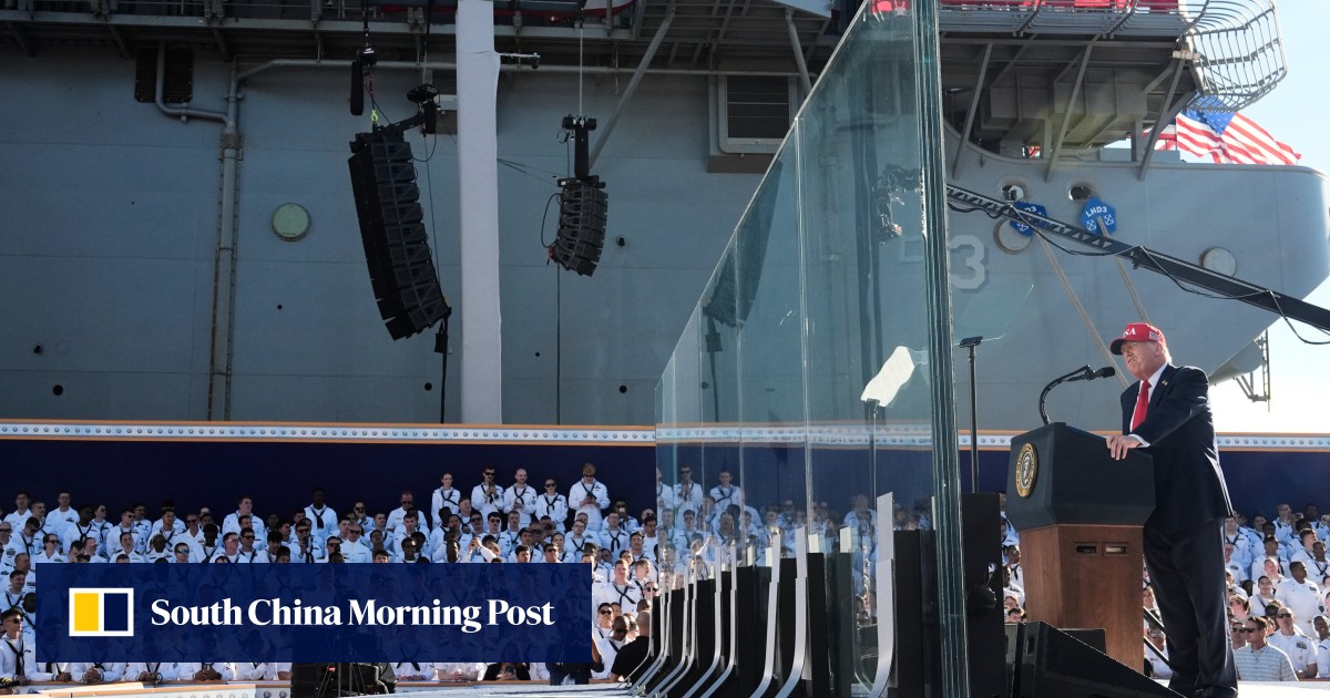 Trump celebrates US Navy’s 250th anniversary amid shutdown, turns event into ‘rally’