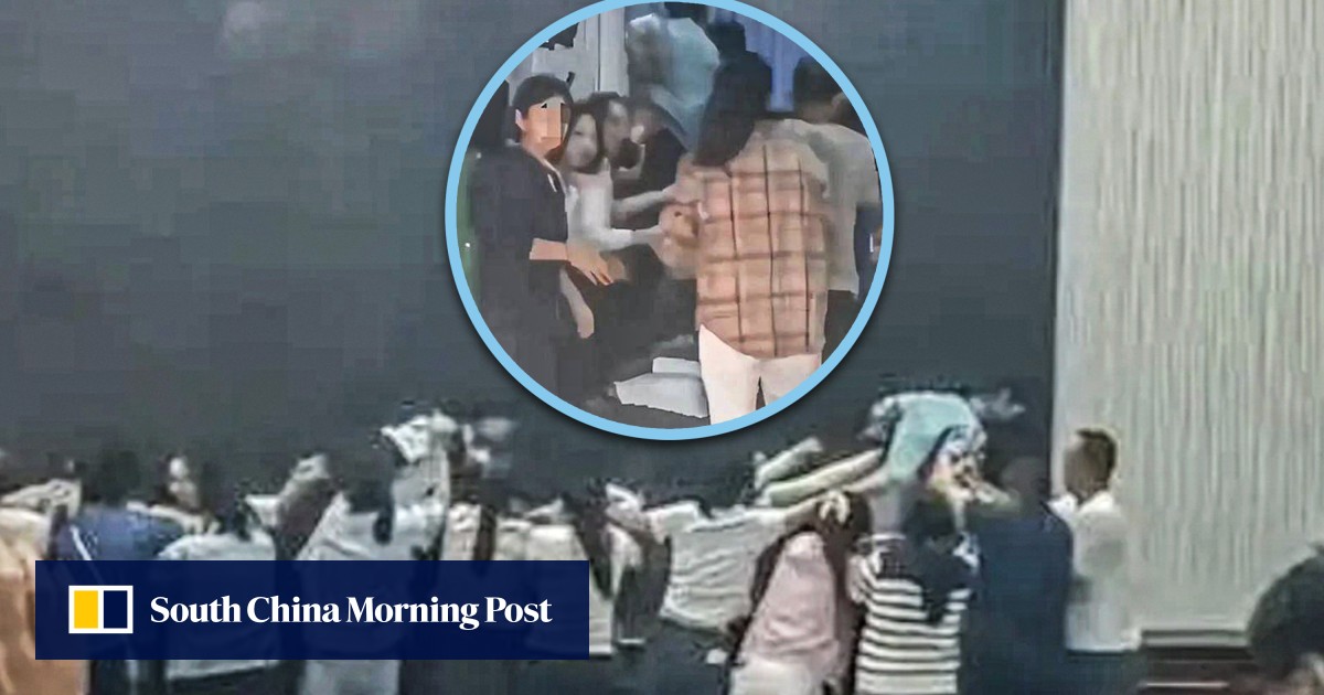 ‘Guilt exercise’: China school criticised after students cross ‘human bridge’ formed by parents