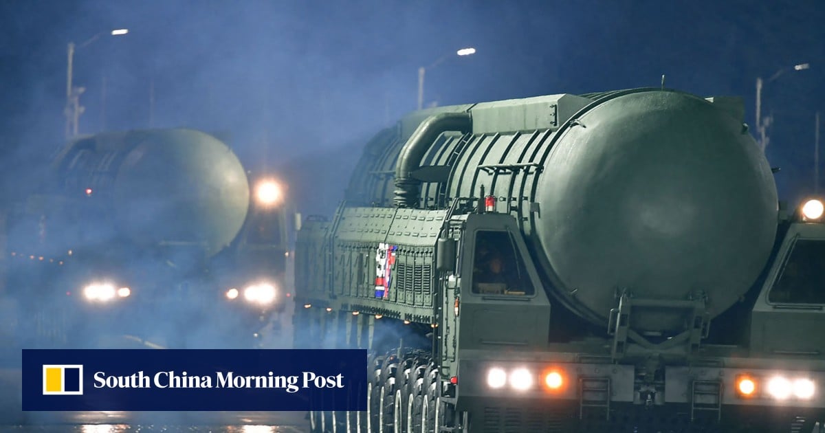 North Korea unveils long-range missile capable of reaching whole of US