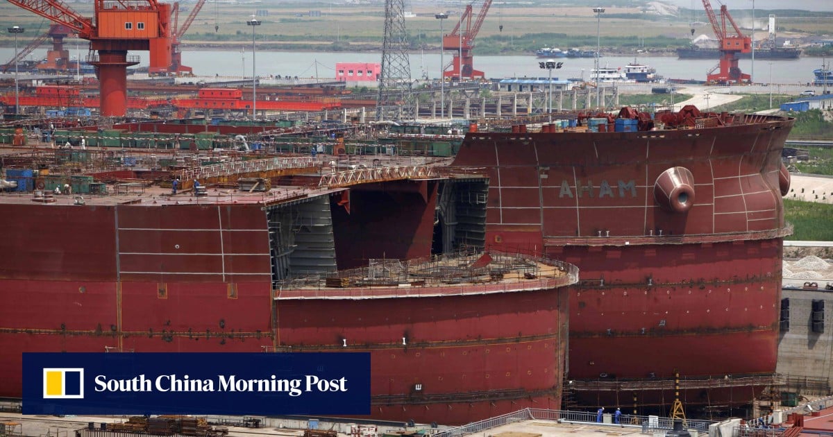 China sanctions 5 US subsidiaries of South Korean shipping giant