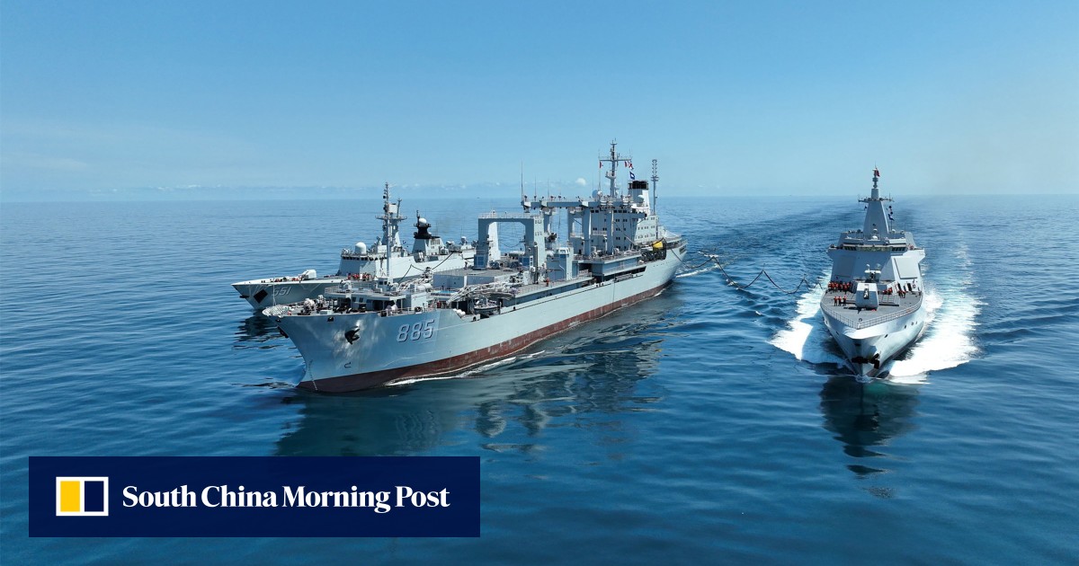 PLA Navy tanker ‘spotted on China Coast Guard resupply mission’ near Scarborough Shoal