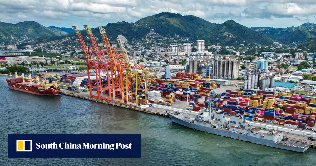 US warship docks in Trinidad and Tobago, putting more pressure on Venezuela