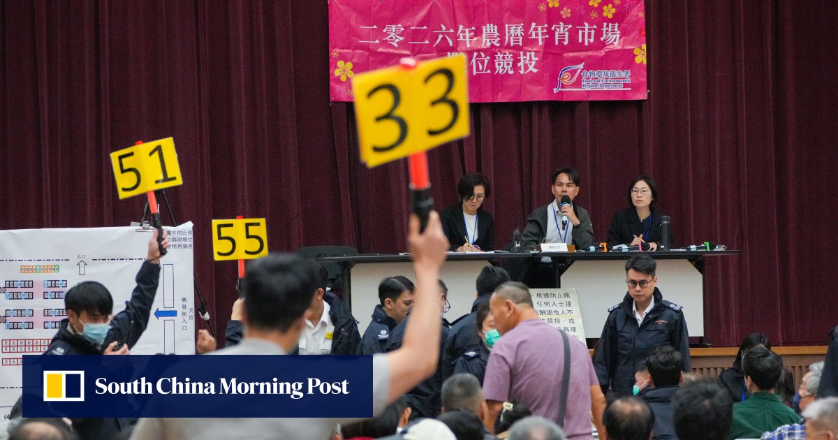 Higher stall prices for Hong Kong’s Lunar New Year fair put pressure on vendors