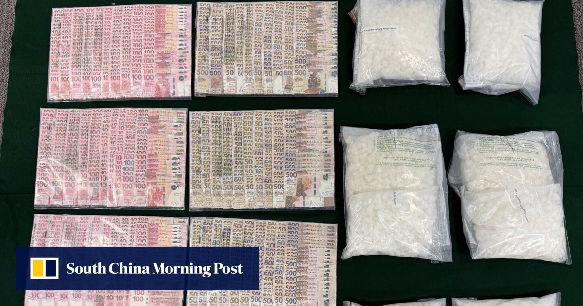 Hong Kong customs seizes HK$9 million of ketamine hidden in buckets, arrests 2