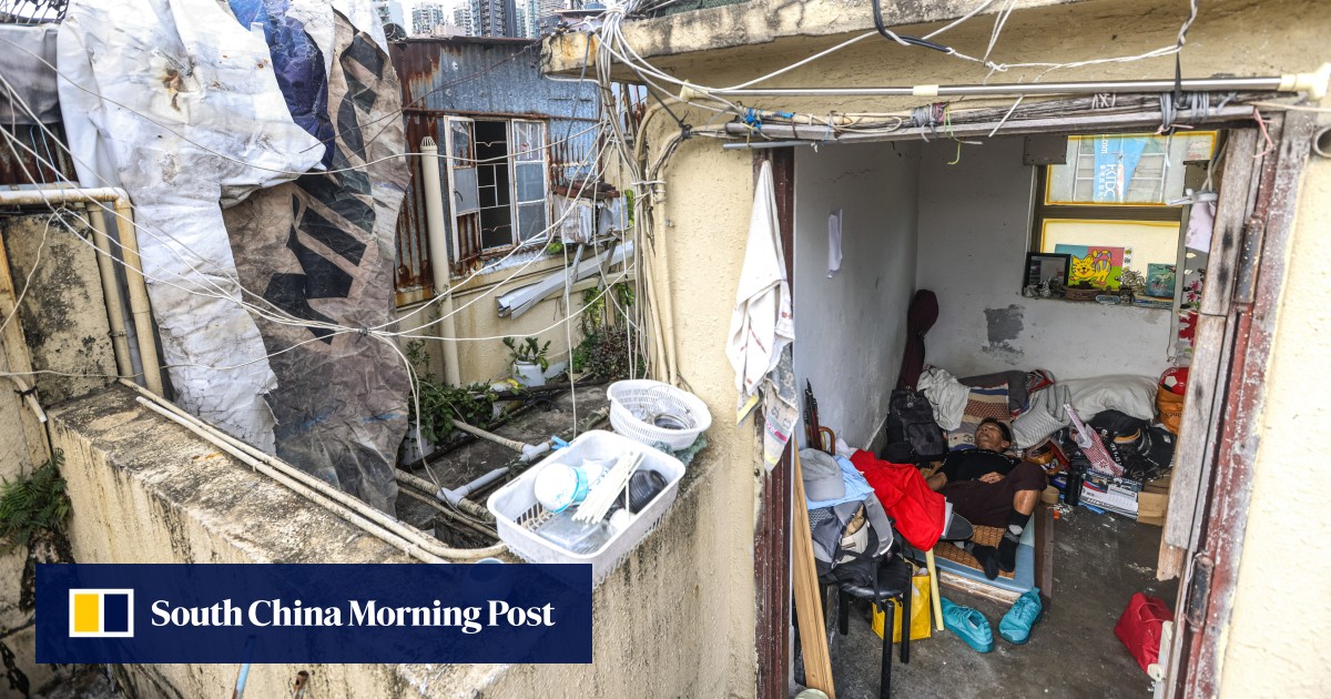 Flooding, leaks and power cuts: how extreme weather hits Hong Kong’s poorest