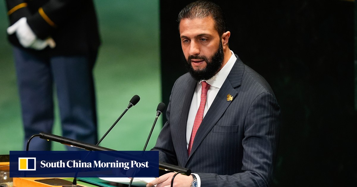 Syria leader arrives in US for Trump visit after removal from terror blacklist