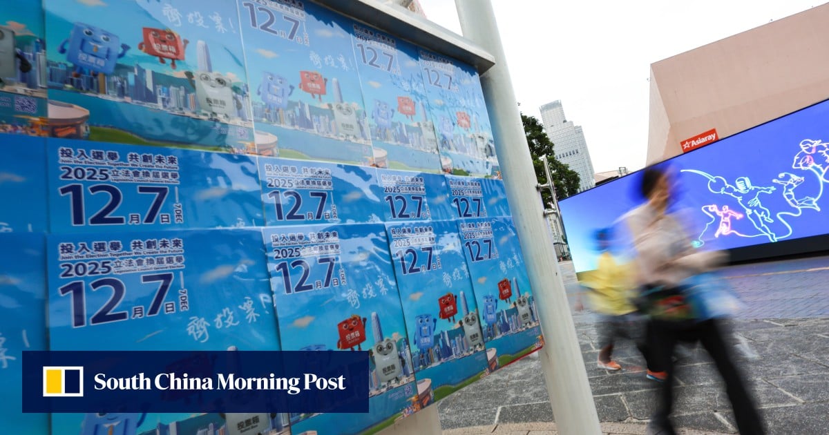 2 Hong Kong men arrested over vandalising Legco election campaign posters
