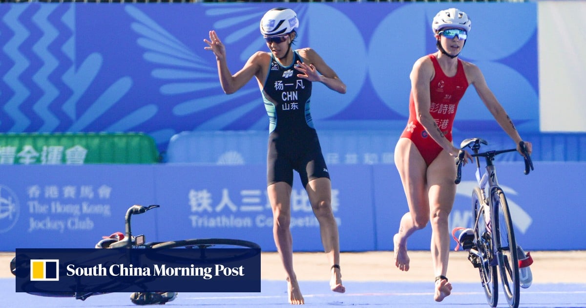 Hong Kong triathlete’s ‘insane’ nerves before city team’s National Games silver