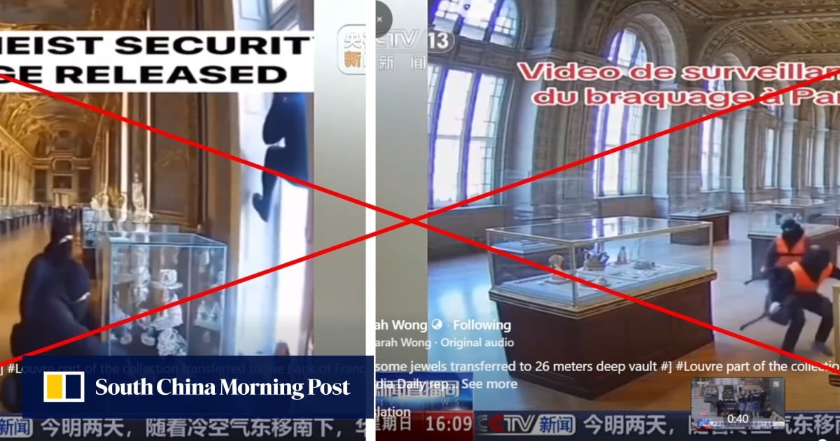 Fact-Check | AI-generated scenes ‘from France’s 2025 Louvre heist’ circulate in Hong Kong