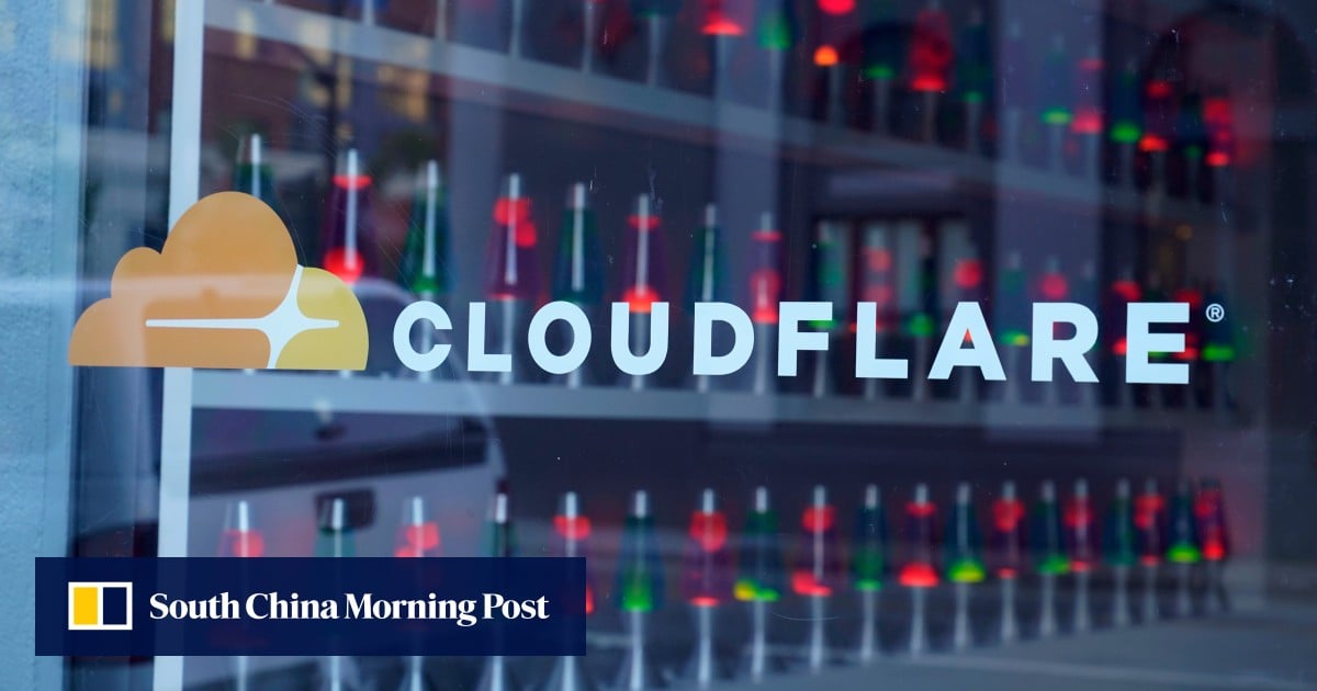 SCMP 보도 이미지 - Cloudflare 장애