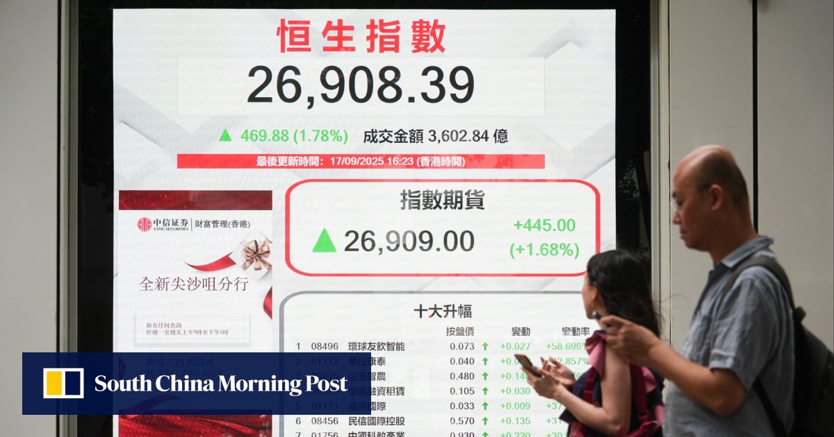 Hong Kong stocks reverse 4-day slide as Nvidia earnings lift sentiment