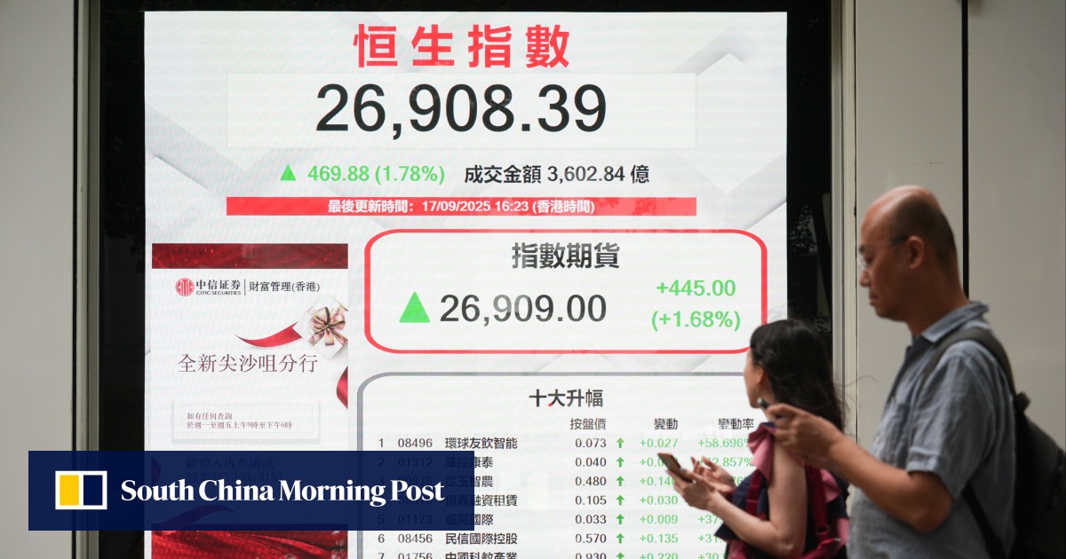 Hong Kong stocks reverse 4-day slide as Nvidia earnings lift sentiment