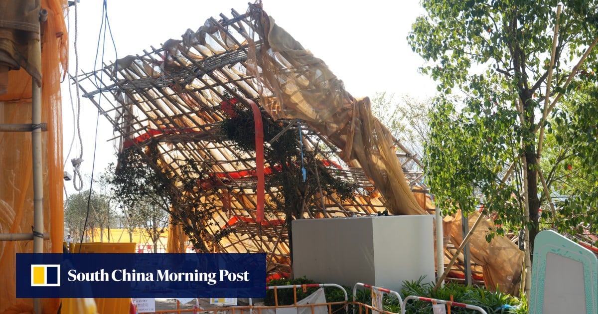 2 arrested as Hong Kong police reclassify scaffolding accident as manslaughter