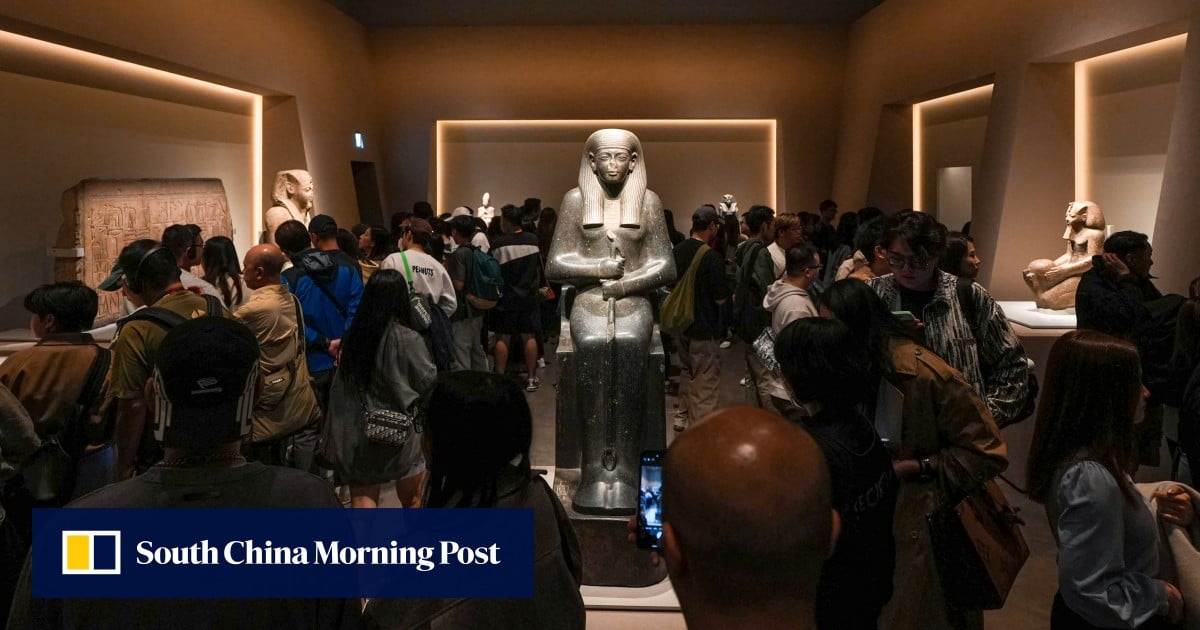 Hong Kong museum visitors enjoy calmer day after crowd chaos at Egypt exhibition