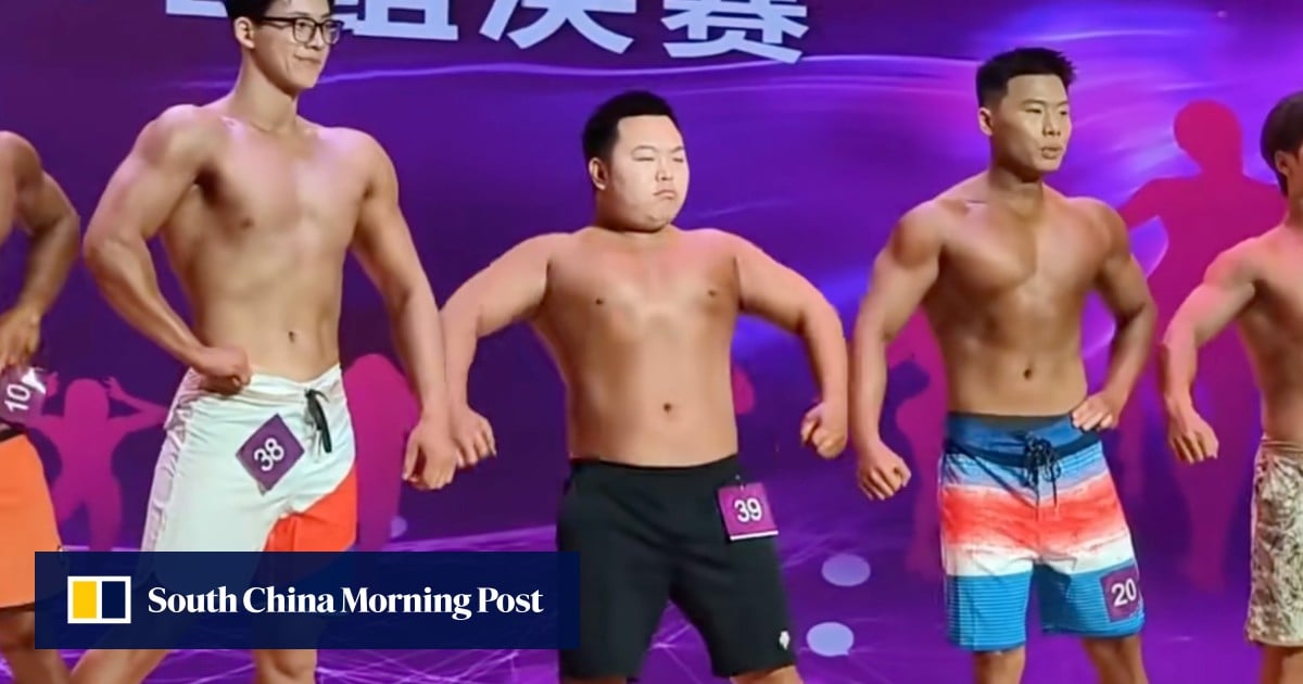 Plump Chinese man ‘builds courage’, goes viral after ‘sports supermodel’ contest