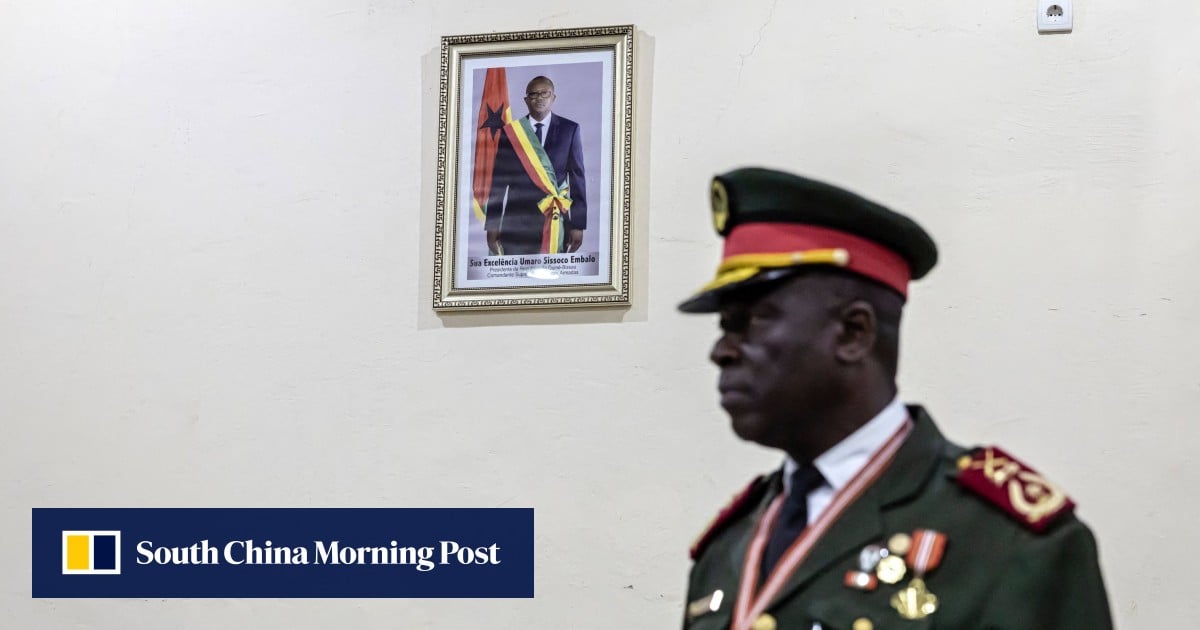 General sworn in as Guinea-Bissau leader as deposed president leaves