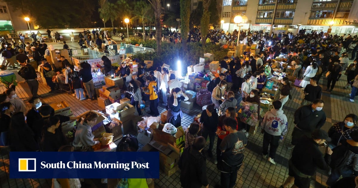 ‘With you in hour of need’: volunteers rally to help Hong Kong fire displaced