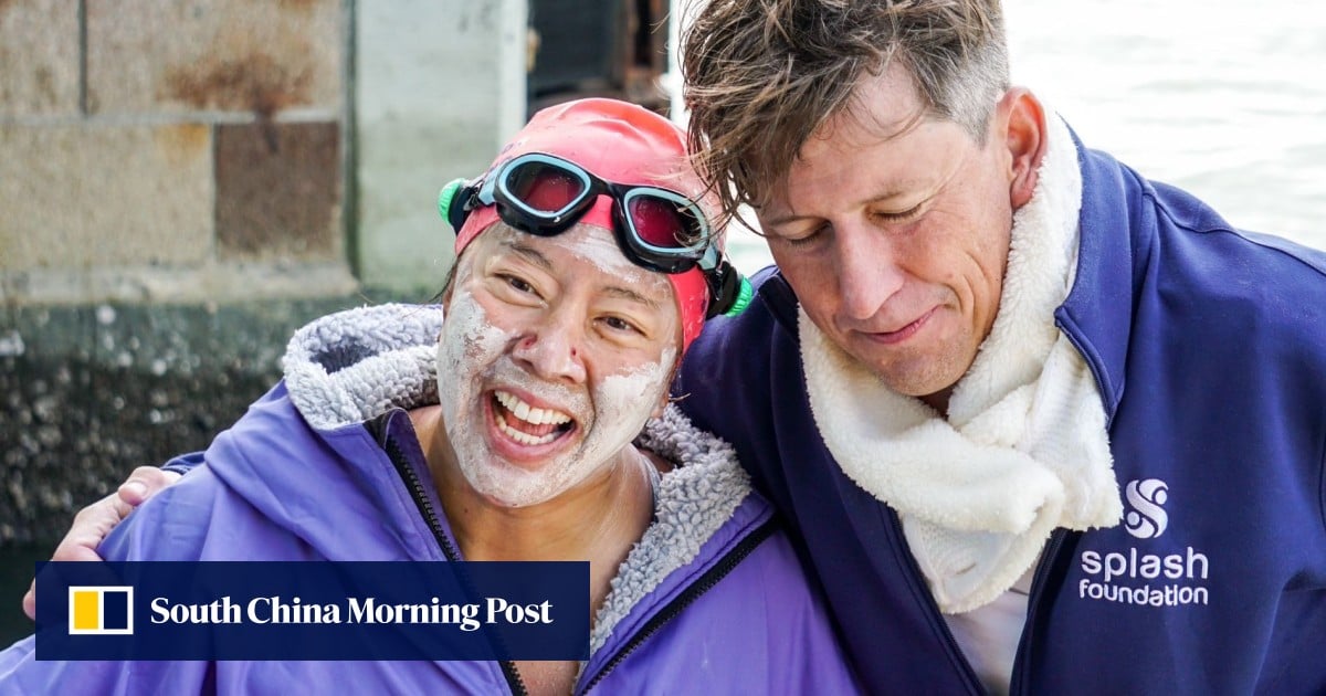 At 50, she became the first woman to swim around Hong Kong’s Lantau Island