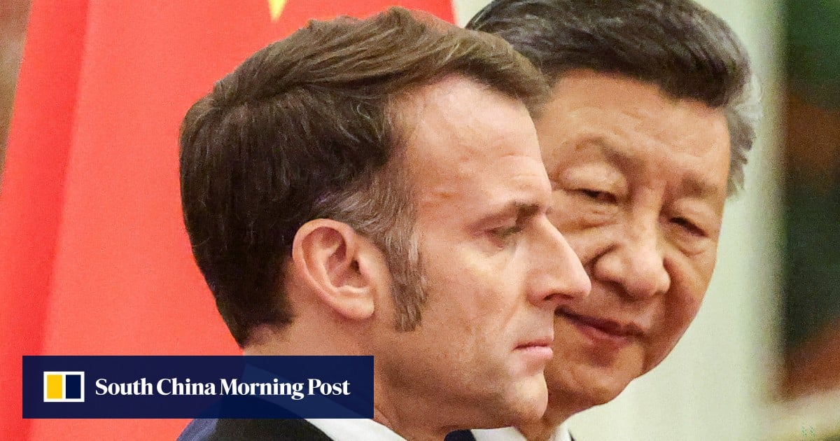 Xi Jinping urges Emmanuel Macron to ‘stand on the right side of history’
