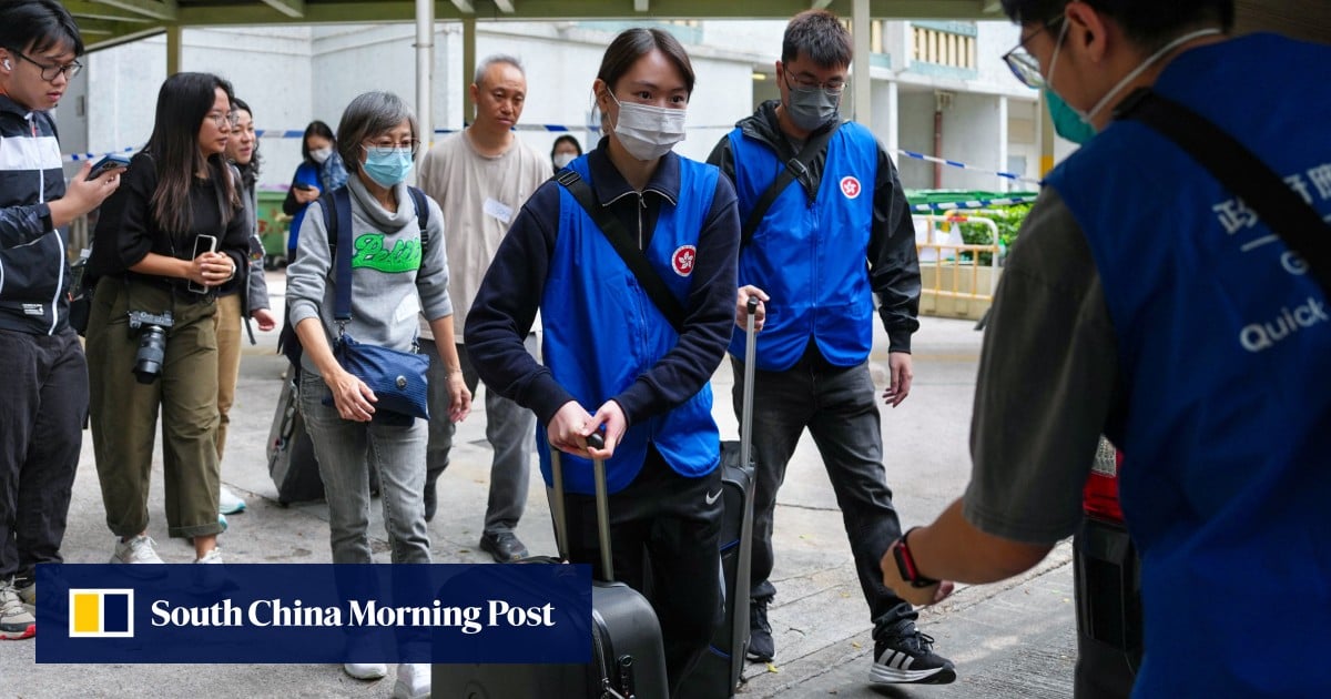 ‘Let me stay’: residents of block unscathed by Hong Kong fire hope to return